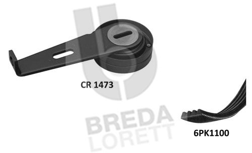 BREDA LORETT Поликлиновой ременный комплект KCA0014